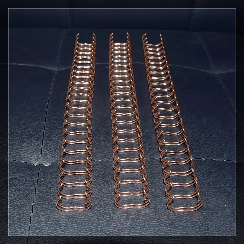 8PCS/LOT Rose Gold A4 3:1/2:1 Pitch 6.4-38.1mm OY Double Coil Golden Double Loop Wire Calendar Binding Comb Binding Wire Rings plastic binding rings metal binder ring loose leaf binding coil book binding supplies plastic binding coil
