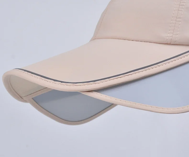 Sonnenhut mit breiter Krempe, Sonnenschutz, Baseballmütze, verstellbares Visier, UV-Schutz, Sportkappe, Sonnenschutz, reflektierender Streifen, Sonnenschutz, Sonnenblende, Hut für den Außenbereich – Detail 15