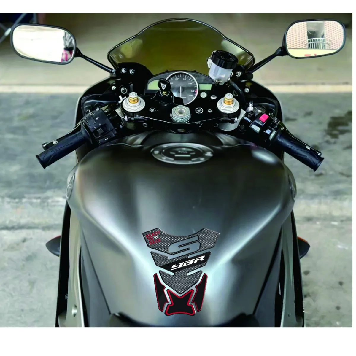 For YAMAHA YBR YBR125 YBR250 YBR150 Motorcycle 3D Resin Fuel Tank Gasket Fuel Tank Protection Sticker Decal