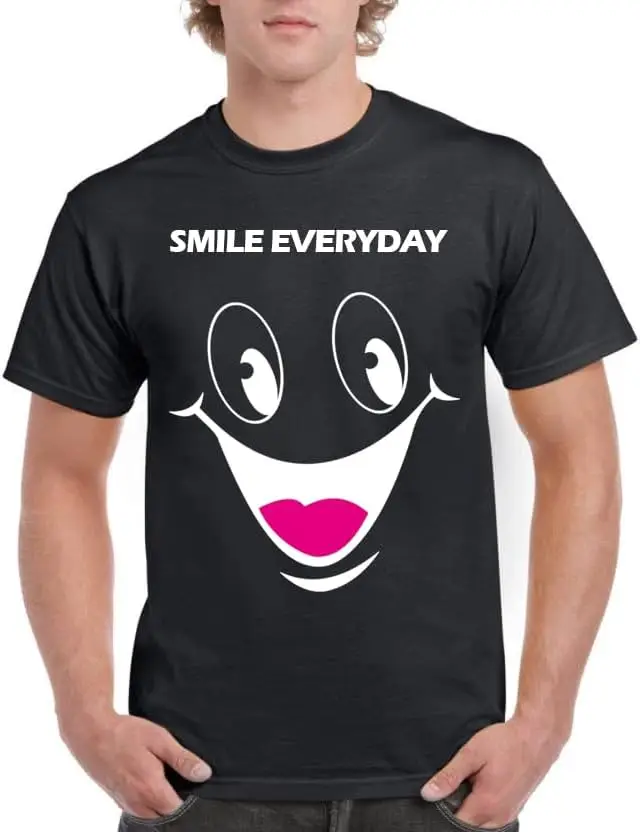 

Mad Smile Face Graphic Emoticon Funny T Shirt