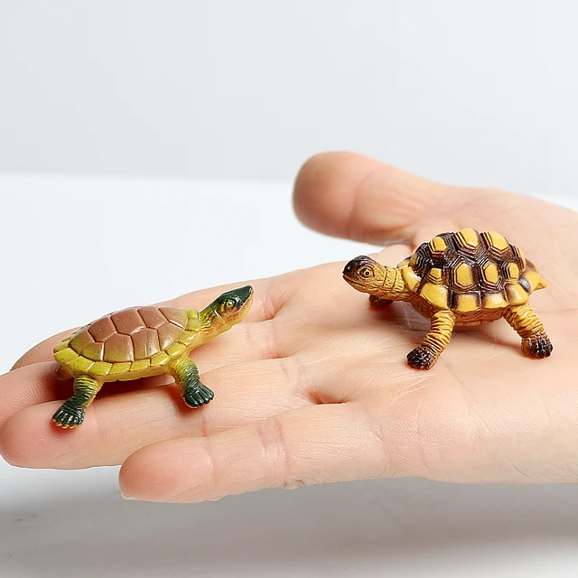 Realistic Miniatures Marine Life Sea Turtle Model Ocean Animal Tortoise Figurines Aquarium Decoration Fish Tank Accessories Toys 2