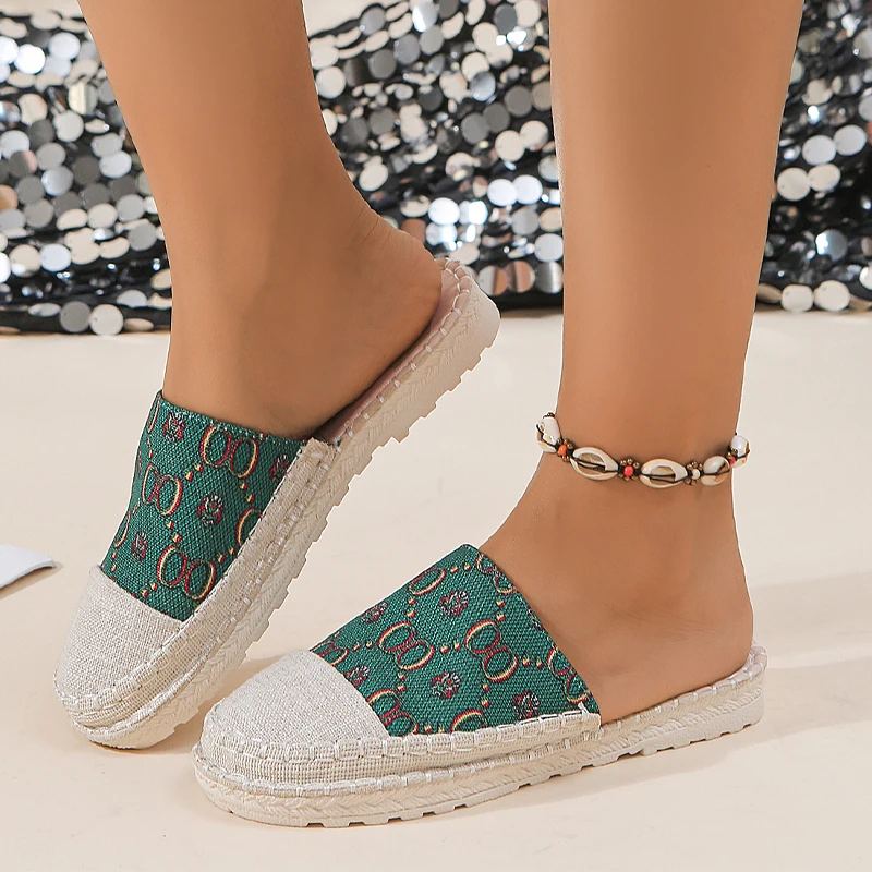 

Mesh Flats Women Slippers Casual Cozy Soft Mules Shoes Summer 2024 Fashion Dress Slingback Flip Flops Sandals Female Zapatos