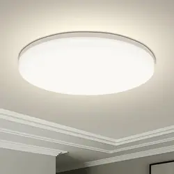 Elegant Round LED Ceiling Light - Modern Decorative Fixture - 18CM - 24W (Neutral Light)