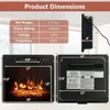 Electric Fireplace Freestanding & Wall-Mounted Heater 2