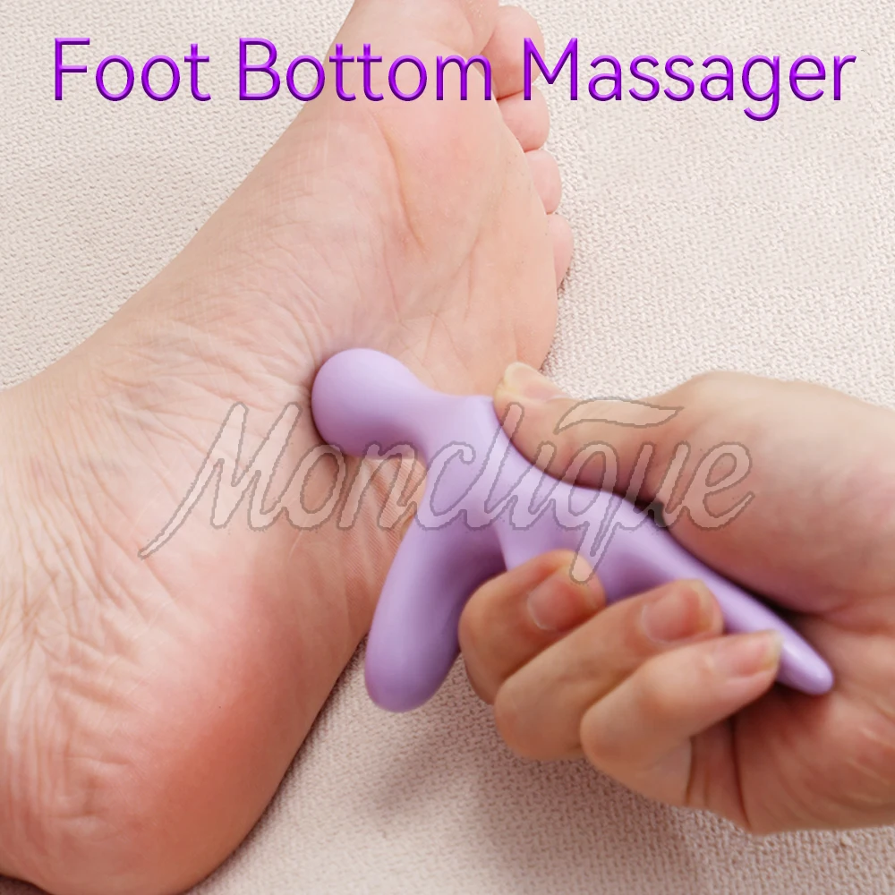 T Acupressure Foot Bottom Massager Thumb Finger Press Trigger Point Relaxation Whole Body Deep HandHeld Massage Feet Leg Tools