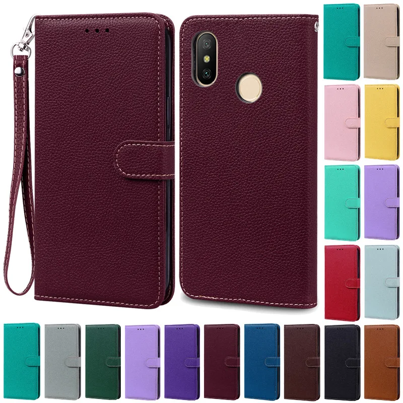 Leather Wallet Flip Cover - Soft TPU Protective Case