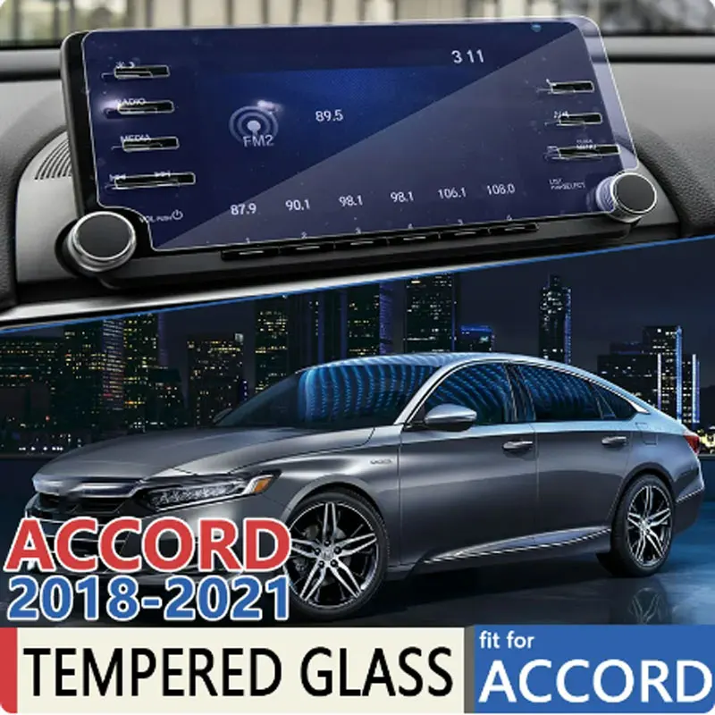 

Tempered Glass Accessories for Honda Accord 10 MK10 CV 2018~2021 Car Navigation GPS Anti-Fingerprin Full Touch Screen Protector
