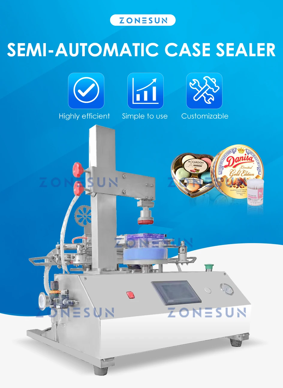 ZONESUN ZS-FH020 Semi-automatic Case Tape Sealing Machine