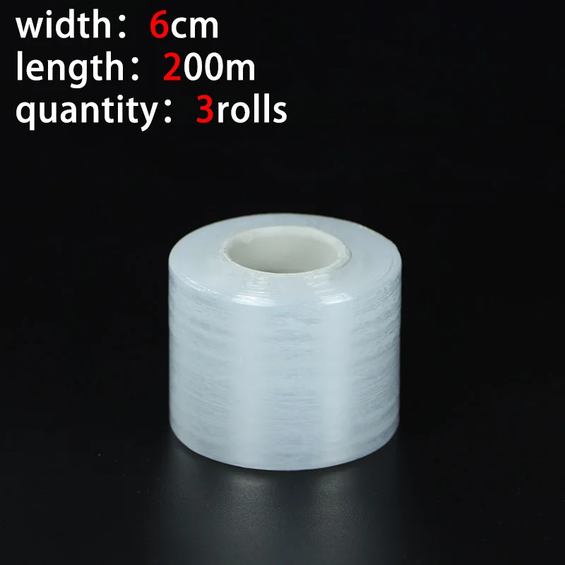 Small Roll 200m PE Stretch and Protective Film for Industrial Packaging and Grafting