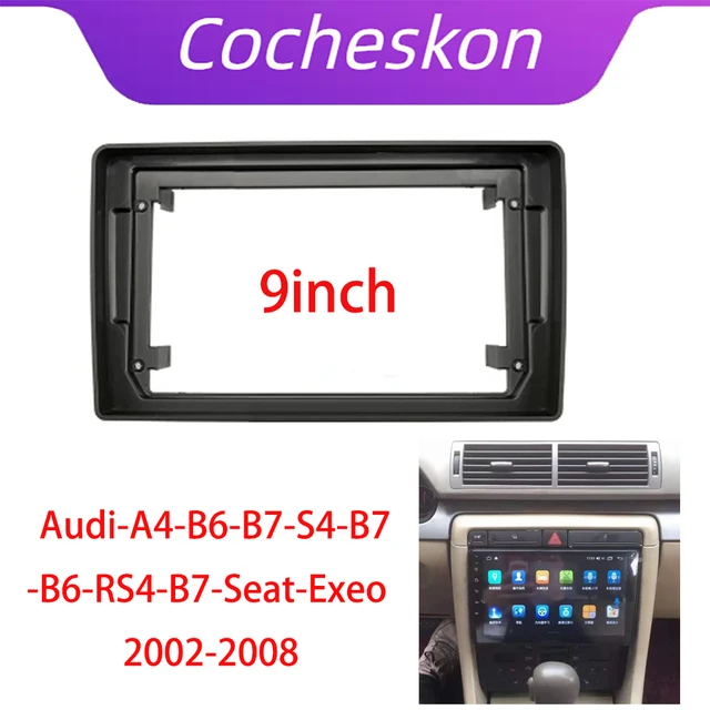 Audi A3 8P Radio Blende Radioblende Für Audi A4 B5 Bis BJ. 1999 – ISO Rahmen, 2 DIN Einbaugröße, Schlichtes Design Audi A4 B6 Radio Android
