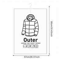 Hanging Compressible Storage Bag Dustproof Clothes Compression Storage Bag Space Saving for Clothes Down Overcoat 2