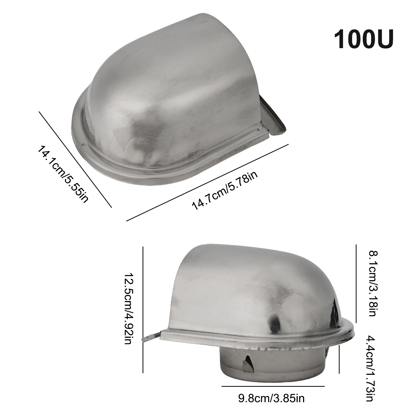 

Stainless Steel Air Vent Cap for High Temperature Resistant Exhaust Perfect for Bathroom Vents and Range Hoods