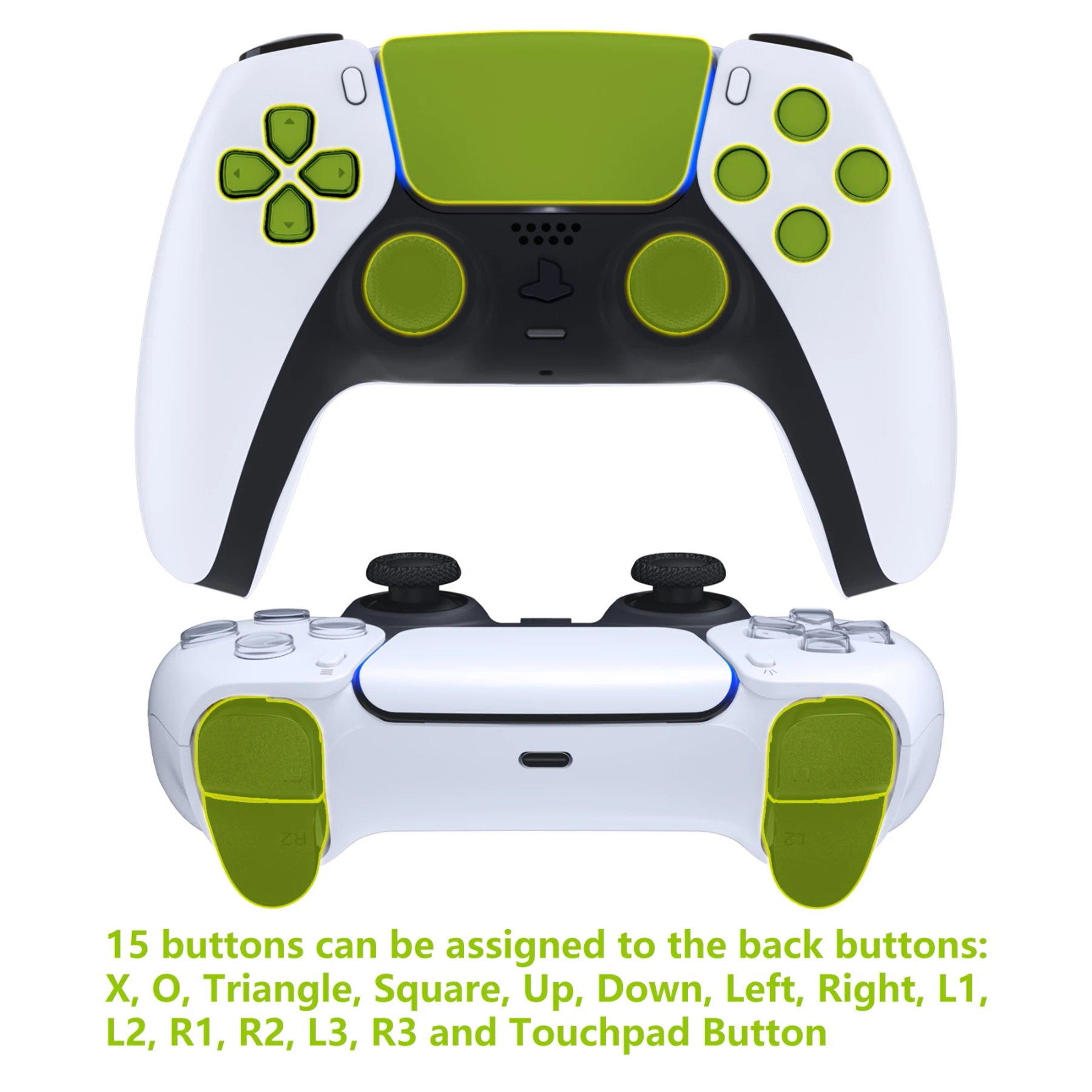 Extremerate Remappable Remappable Rise 4.0 Kit Remap Placa de Atualização Back Shell Botões Voltar para Ps5 Controller Bdm010 e Bdm-020 - Image 6