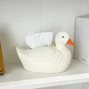 Cartoon Cute Psyduck Tissue Box Storage Box Paper Box Living Room Tea Table Decoration Creative Household Ornament 6