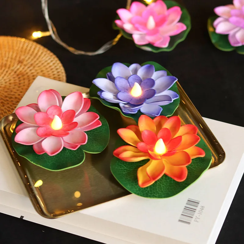Illuminating Lotus Flower Water Lamp - Festive Decor & Ambient Lighting Accessory