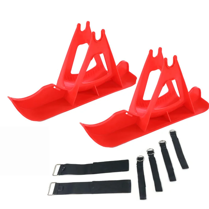 Snow Sledge Board Set for 12 Inch Balance Bike Scooter Parts, No Pedal Training Bicycle Skiing Walker for Kids and Toddlers