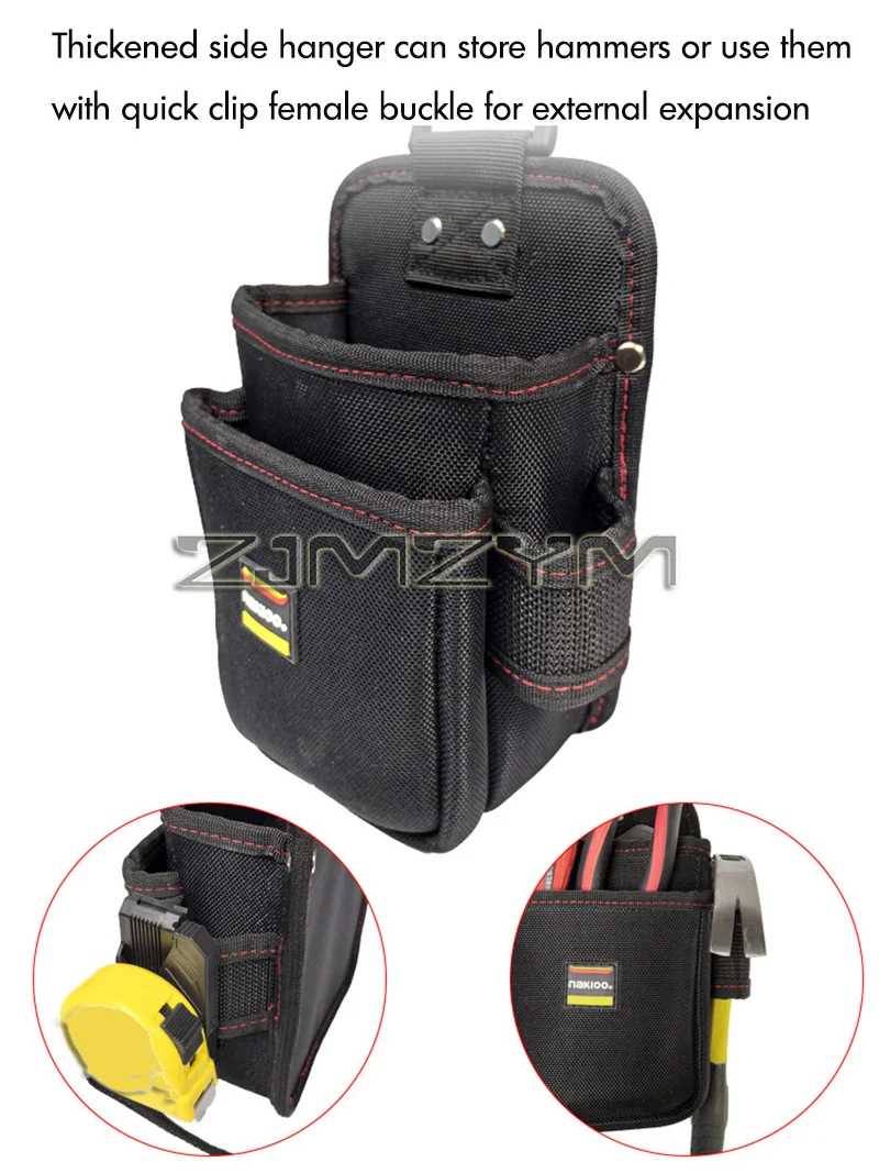 Rotierendes, schnell hängendes Werkzeugset, multifunktionale Elektrikertasche, tragbare Hüfttasche zum Aufhängen, Hüfttasche für die schwache Stromwartung – Detail 8