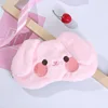 1pc Sleeping Mask Sleeping Blindfold Soft Plush Eye Masks Cute Cat Eye Cover Plush Mask Eyepatch Nap Health Eye Cover 2