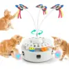 3 in 1 Electric Butterfly Cat Toy Interactive Cat Balls Track Electronic Cats Toy Automatic Cat Puzzle Toy For Indoor Cats 1