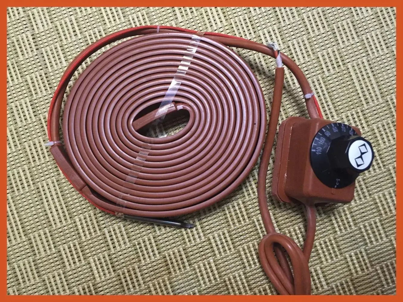 

Силиконовый нагревательный ремень, 15 мм x 1 м, 350 Вт, 220 В + Поворотный термостат (50-200 c)