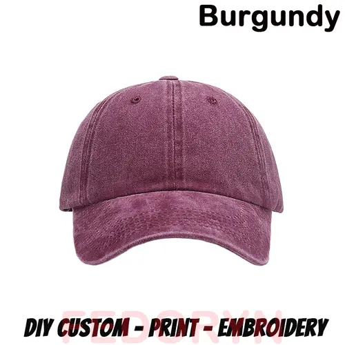 Fedoryn Custom Logo Baseball Cap for Men and Women DIY Design Letter Embroidery Retro Hat Customize Cap Graphic Print Wholesale - Image 23