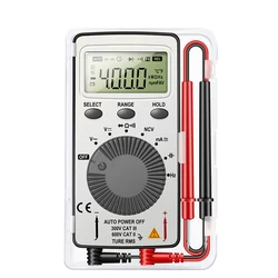 Mini Digital Multimeter with 4000 Count T - RMS and NCV Capabilities (White)