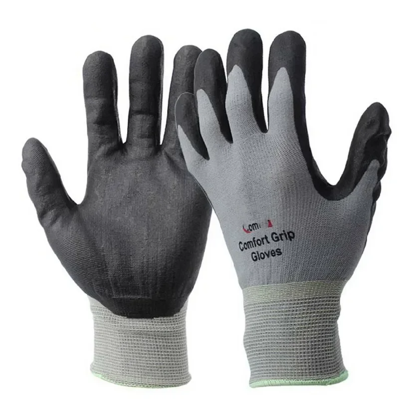 3M Work Gloves Comfort Grip wear-resistant Slip-resistant Gloves Anti-labor Safety Gloves Nitrile Rubber Gloves Comfortable