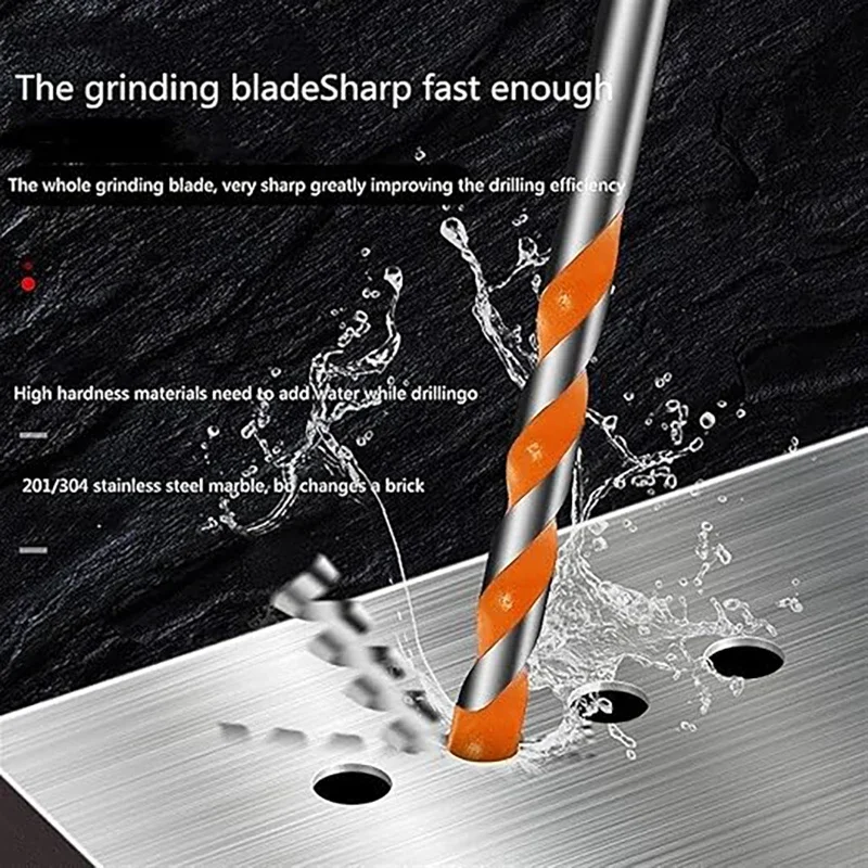 Drill bit Super Hard Alloy Twist Drill Through Hole Glass Concrete Multifunctional Bits