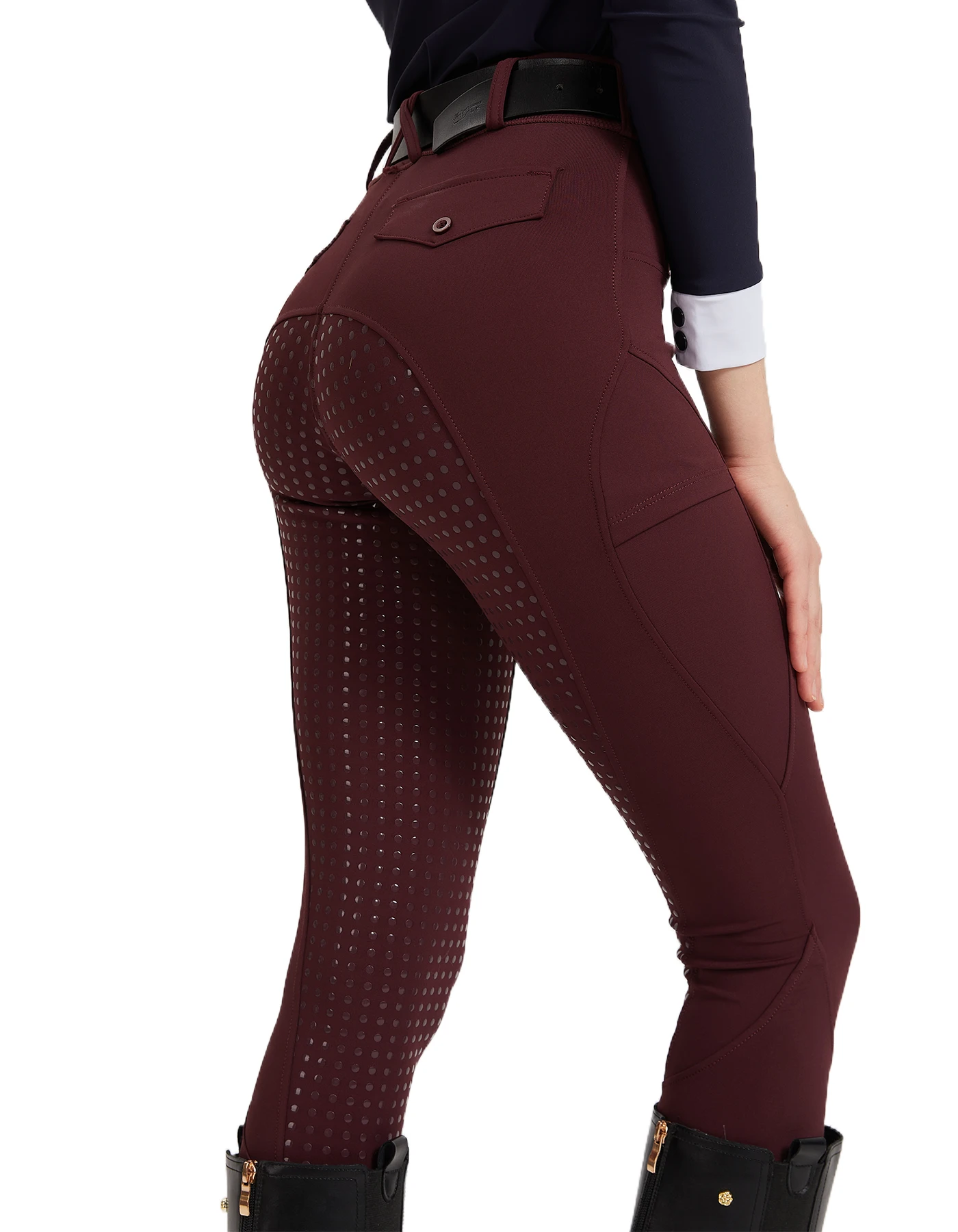 Professional horse riding pants silicone anti-slip quick-dry tight-fitting cycling sports pants for equestrian exams 3