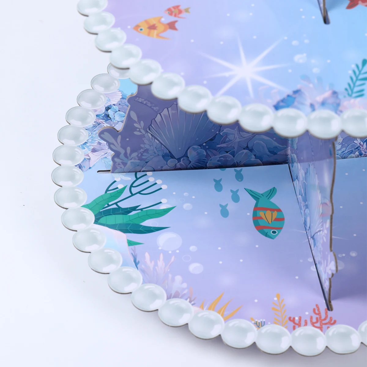 

Mermaid Cake Stand Mermaid Party Supplies Under The Sea Theme Party Favors Baby Shower Birthday Party Decorations Girls