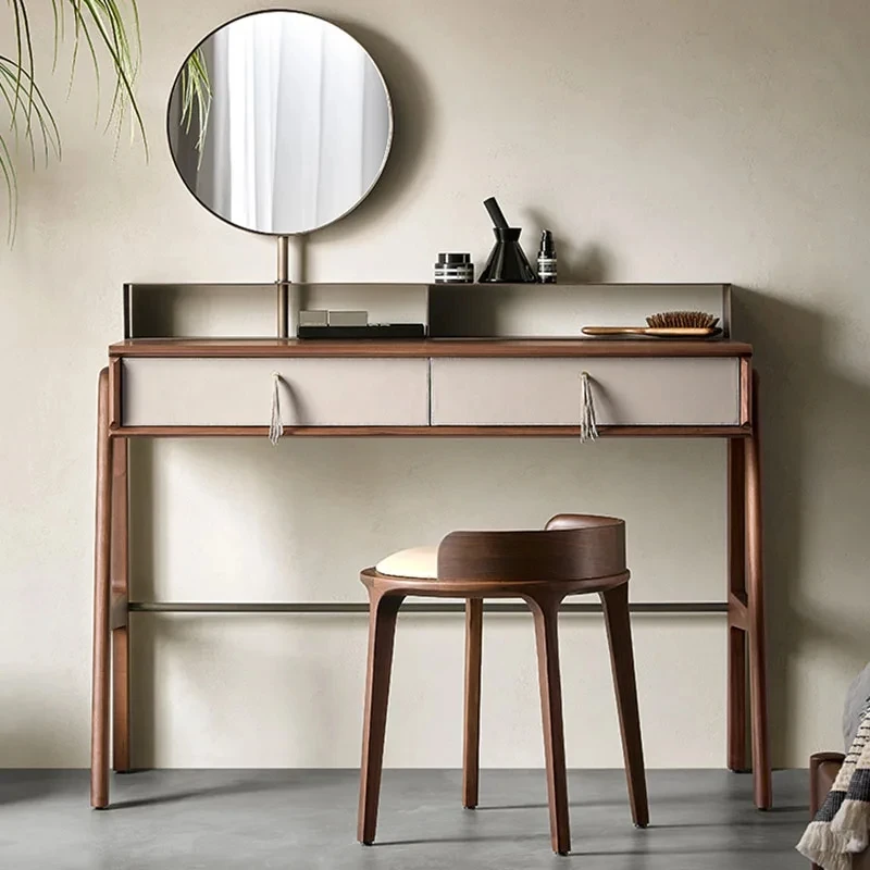 

Drawer Nordic Dressing Table Mirror Chair Organizers Girl Dressing Table Container Cabinet Tocador Maquillaje Furniture Makeup