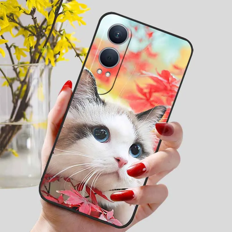 Luxury TPU Soft Silicon Shockproof Phone Case with Cute Cat Design