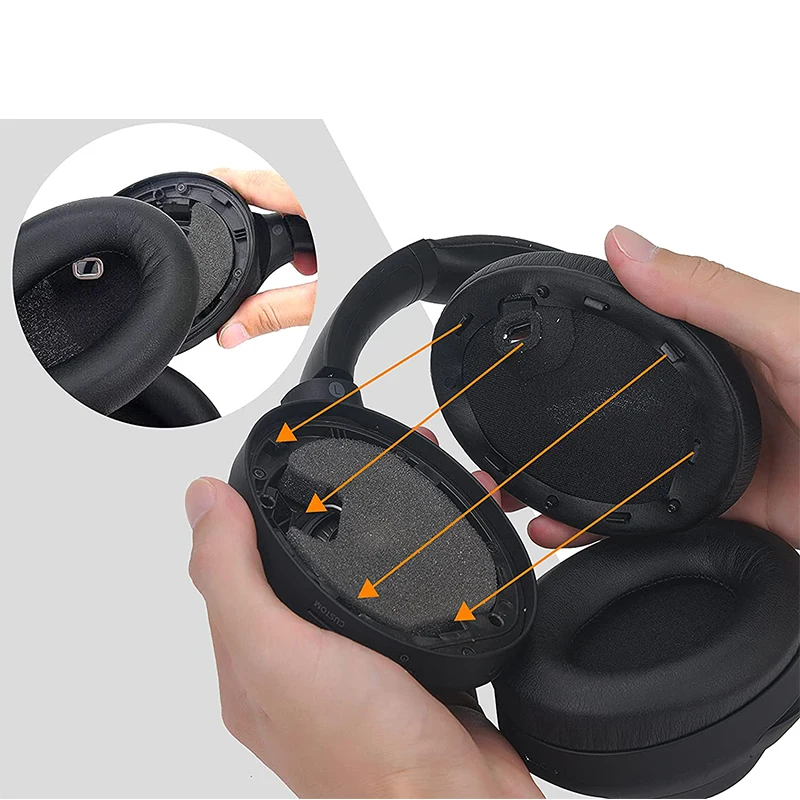 KUTOU Replacement Ear Pads Cushions for Sony WH-1000XM4 Headphone