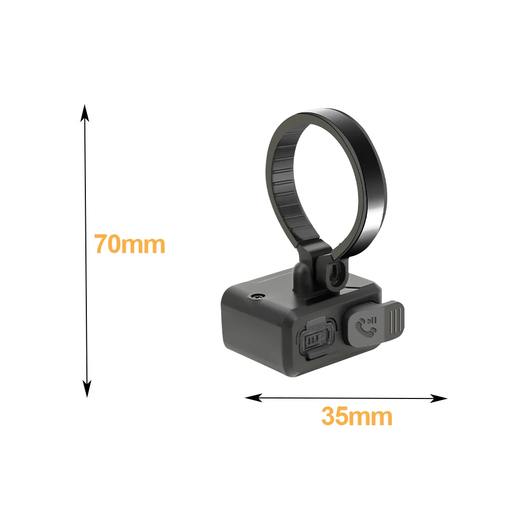Auricolare per casco con pulsante remoto Bluetooth 5.3 senza fili, controller multimediale per manubrio moto/bici, telecomando per volante - immagine 6