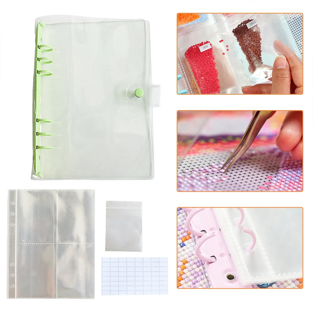 Diamond Painting Accessory Box Diamond Painting Storage Containers Beads Storage Book A5 Binder