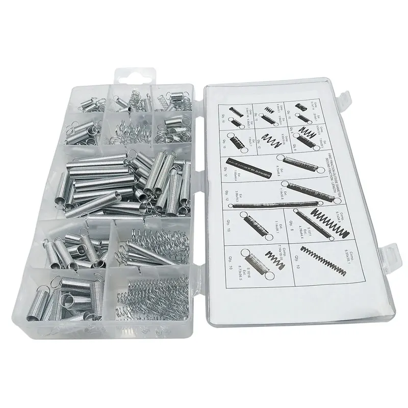 200PCS Compression Springs Set Hardware Tension Spring Compression Spring Kit Electrical Hardware Torsional And Extension Springs Set