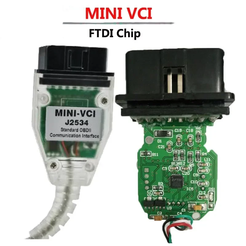 Mini Vci Per Tis Techstream V18.00.008 Minivci Ftdi Per J2534 Obd Obd2 Strumento Scanner Automatico Diagnostico Per Auto Mini-Vci Cavo