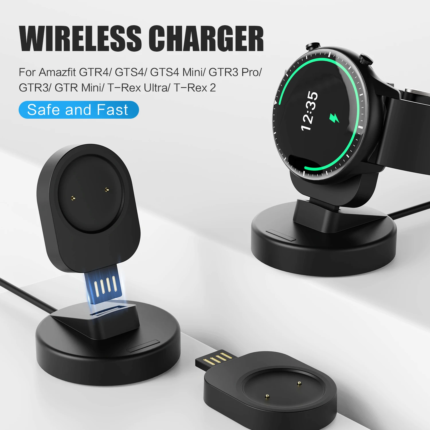 Cavo Di Ricarica Usb Dock Cord Smartwatch Sostituzione Usb Cavo Di Ricarica Cavo Di Ricarica Dock Per Amazfit Gtr4 Gts4 Gtr3