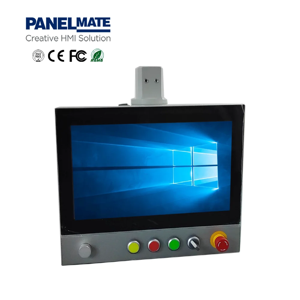 PANELMATE 고품질 15.6인치 지원 암 시스템 제어 패널 PC | 저항막식 터치스크린 제어판 PC