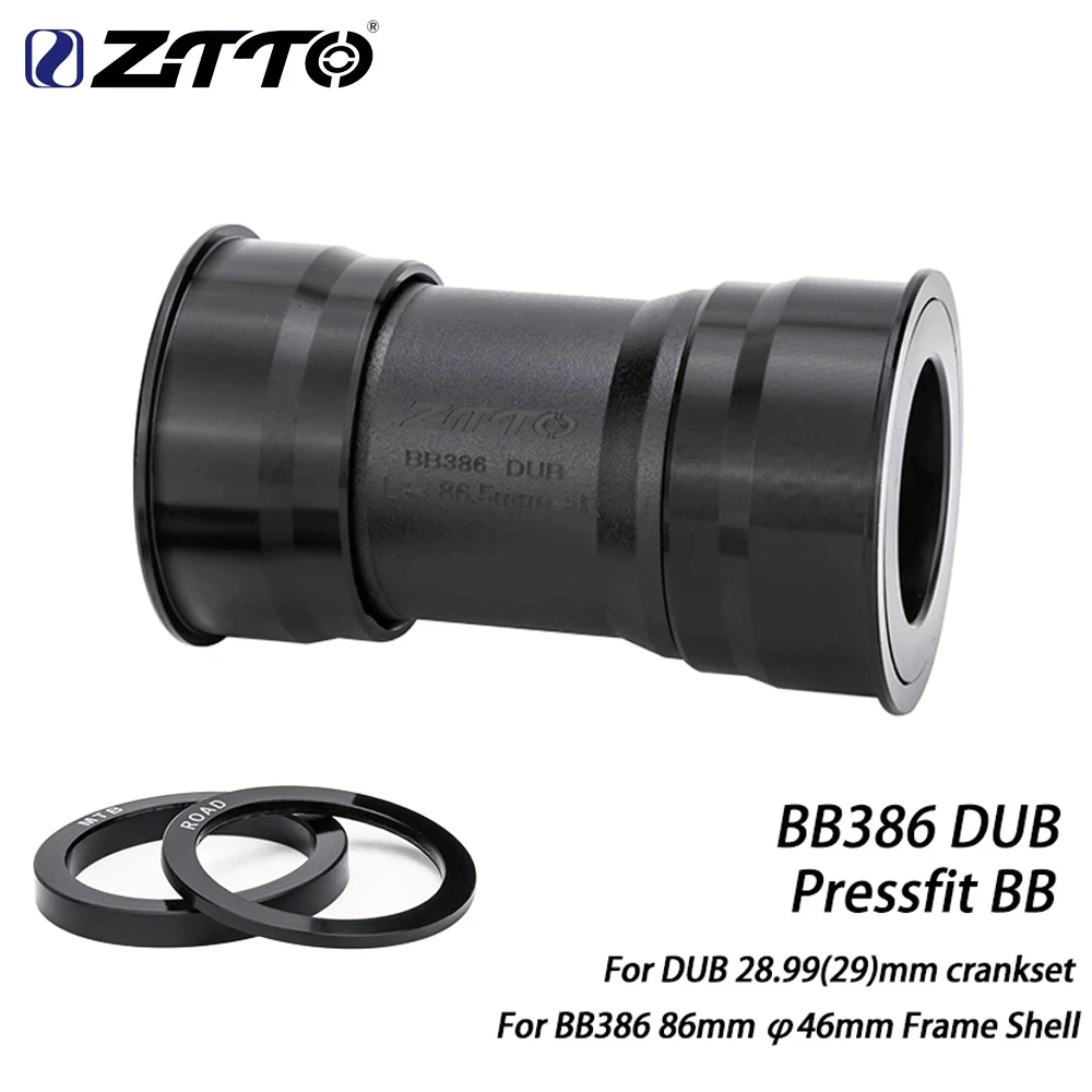ZTTO DUB BB MTB 자전거 중앙 무브먼트, 프레스 핏 바텀 브래킷, 46mm 크랭크셋, 자전거 부품 액세서리, 68mm, 73mm, BB30, PF30, bb386