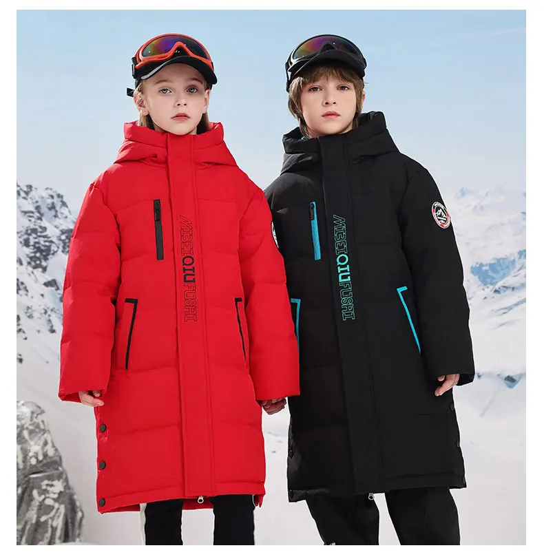 OLEKID 2025–30 Grad Winter Kinder Daunenjacke wasserdicht dick warm Teenager Jacke 3–14 Jahre Kinder Jungen Parka Oberbekleidung Mantel – Detail 20