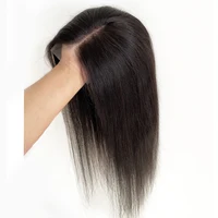 Meilleur cheveux humains vierges 8X8 pouces, avec Base en dentelle HD 4x4 pouces, pinces à cheveux naturelles noires et brunes, postiches 4