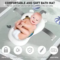 Foldable Baby Bath Tub with Cushion and Thermometer Set