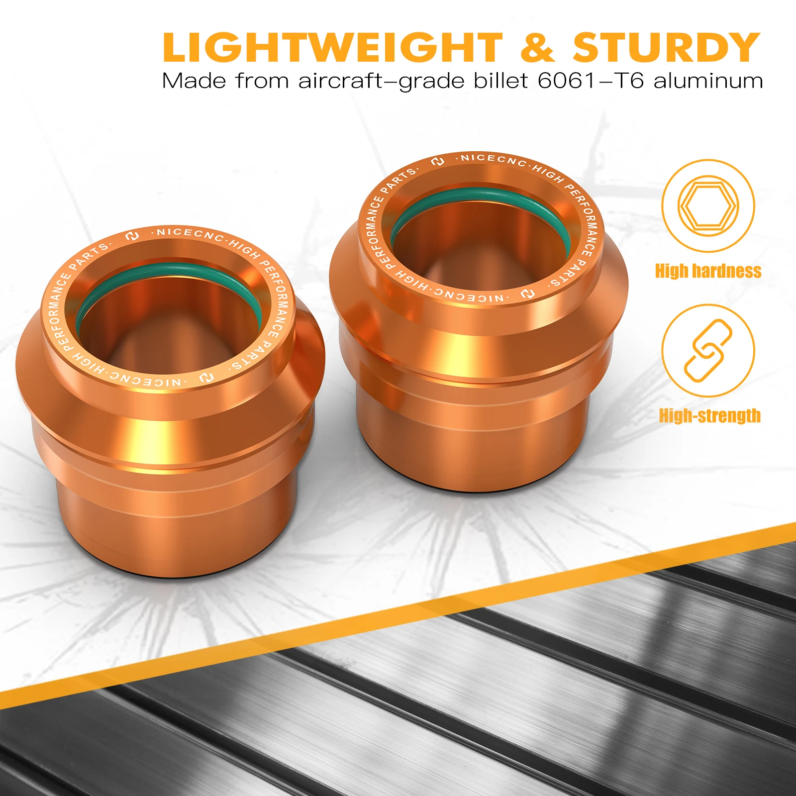 Für KTM EXC 300 2024 EXC 250 EXCF 350 XCW XCFW 22 MM Vorne Hinten Spacer Hub Kragen SX 125 SXF 250 SXF 450 XC XCF 2023-2024 – Detail 5