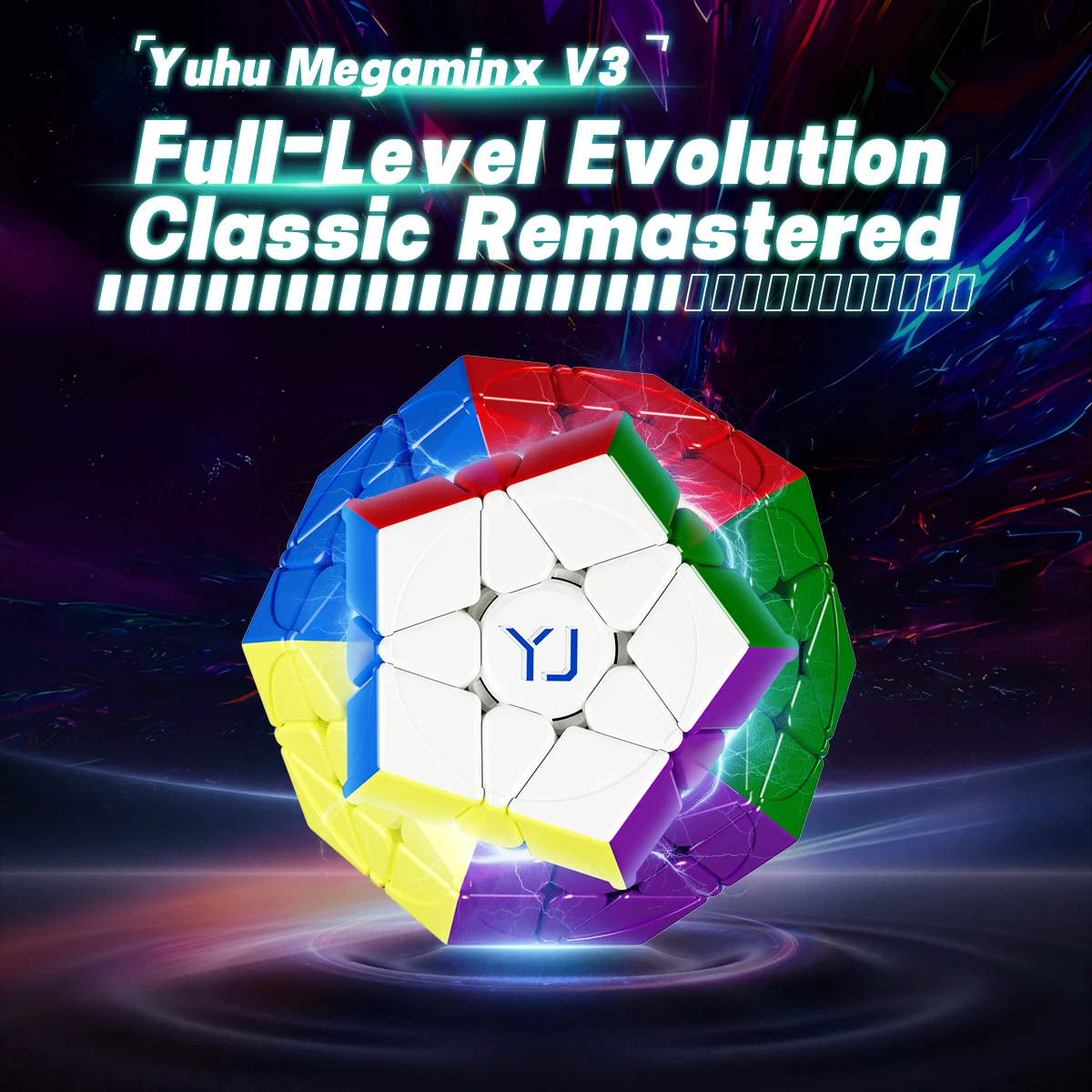 YongJun YuHu Megaminx V3 M 매직 큐브 스피드 큐브 스티커리스 퍼즐 큐보 마지코 교육용 선물 장난감