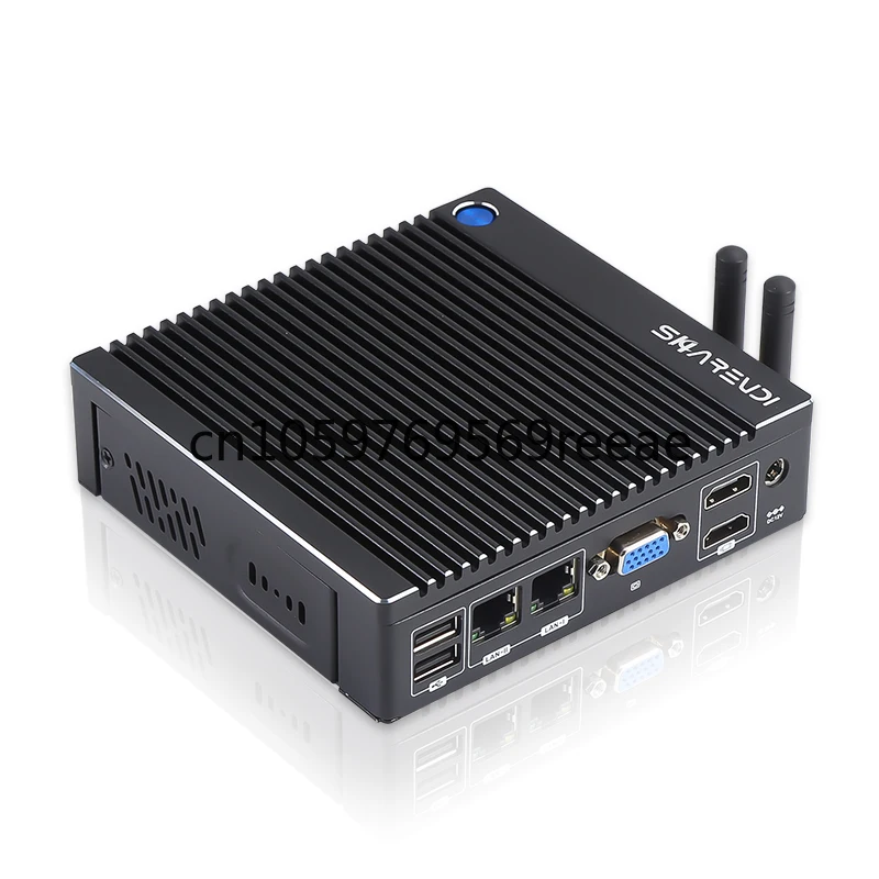 

Ultra Compact Edge IOT Fanless Mini PC Workstation N3150 J6412 for POS KIOSK Digital Signage Dual Nic Fanless Industrial Mini PC