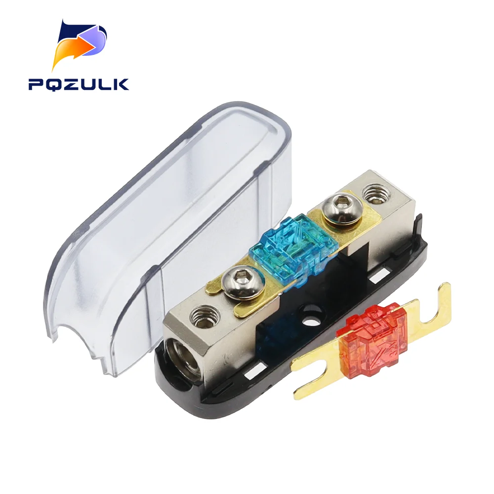 Car Audio Fuse 1Set 30A 40A 80A 100A 150A Power Fuse Holder Stereo Audio Single Way AGU Holder Power Distribution Box