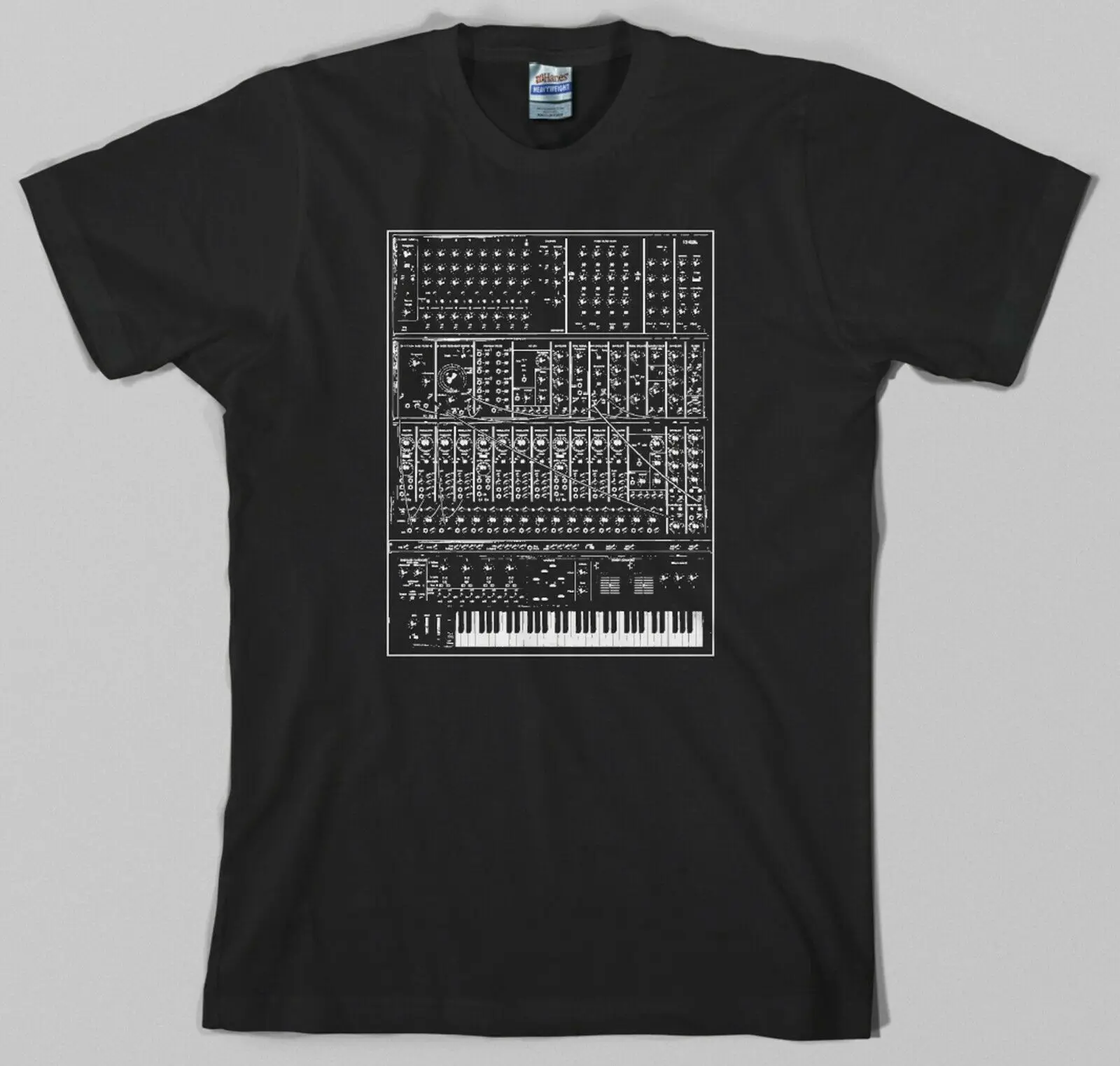 Maglietta Sintetizzatore-Analogico, Moog, Tastiera Sincronizzata Modulare Anni '80 Pianoforte Korg