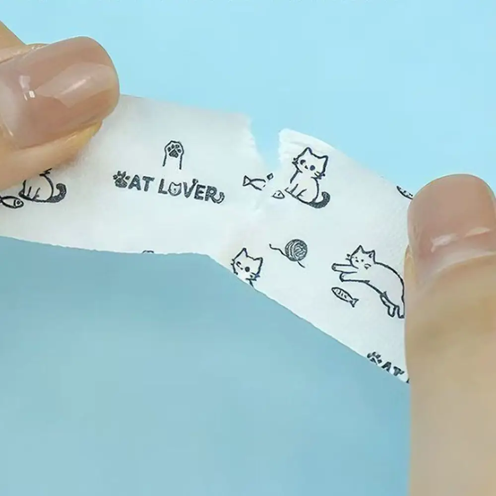 고양이 무늬 비즈 포지셔닝 테이프 고온 내열 고정 베이킹 천 테이프 흔적 없는 손으로 찢어지는 가장자리 바인딩 테이프