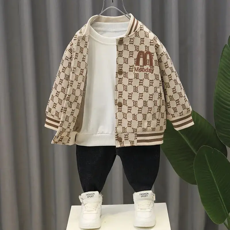 Frühling und Herbst Jungen Neue Baseball Mantel Baby Casual Kleidung kinder Coole Jacke_voghion.com